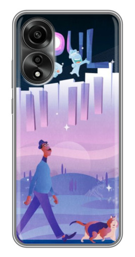 Силиконовый чехол с изображением "Постер к мультику" для OPPO A78 (4G)