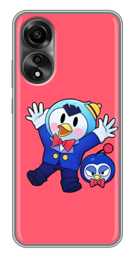 Чехол с принтом "Радостный пингвин" для OPPO A78 (4G)
