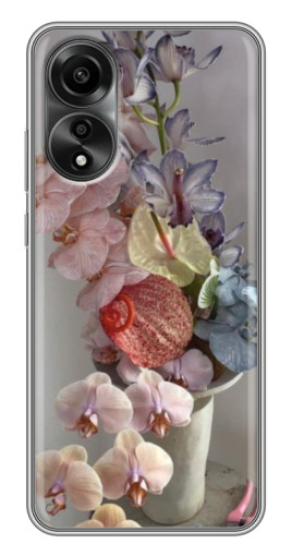 Чехол с картинкой "Разноцветные орхидеи" для OPPO A78 (4G)