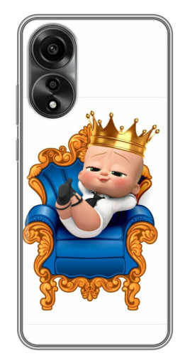 Чехол с принтом "Ребенок Король" для OPPO A78 (4G)