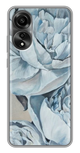 Чехол с принтом "Рисунок пионы" для OPPO A78 (4G)