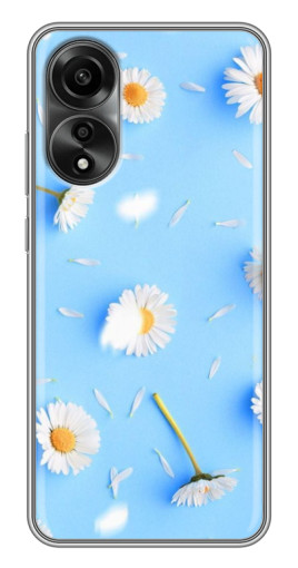 Чехол с принтом "Ромашковый фон" для OPPO A78 (4G)