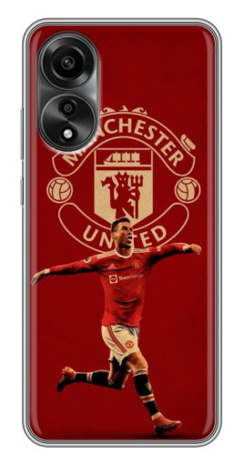 Чехол с печатью "Ronaldo в МЮ" для OPPO A78 (4G)