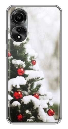 Силиконовый чехол с изображением "Рождественская елка" для OPPO A78 (4G)