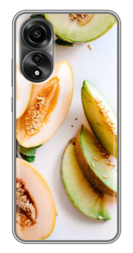 Силиконовый чехол с изображением "Свежие дыньки" для OPPO A78 (4G)