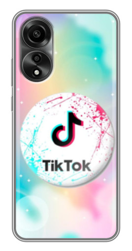 Чехол с принтом "TikTok принт" для OPPO A78 (4G)