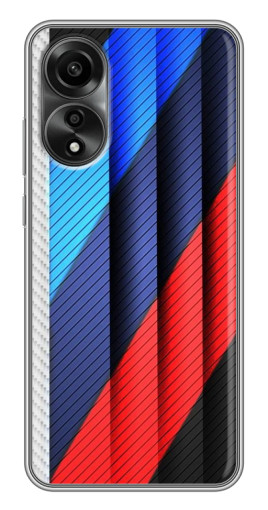 Чехол с принтом "Цвета лого БМВ" для OPPO A78 (4G)