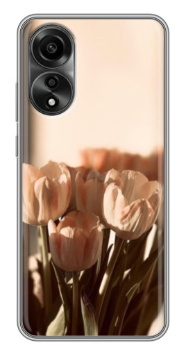 Силиконовый чехол с изображением "Тюльпаны на солнце" для OPPO A78 (4G)