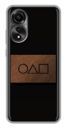Чехол с принтом "Визитка игра в кальмара" для OPPO A78 (4G)