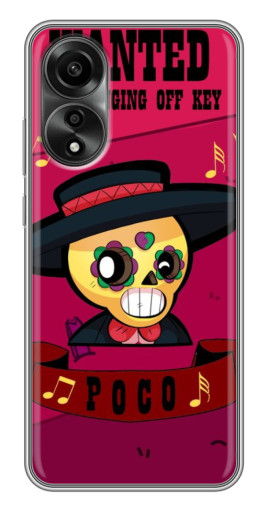 Чехол с печатью "WANTED POCO" для OPPO A78 (4G)