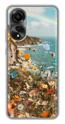 Чехол с принтом "Яркие полевые цветы" для OPPO A78 (4G)