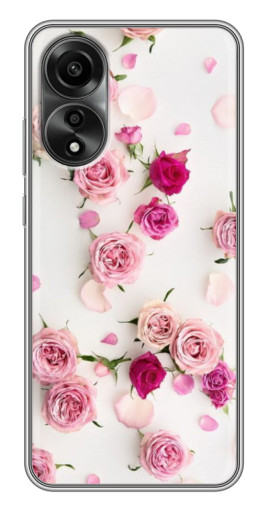 Чехол с картинкой "Яркие розы" для OPPO A78 (4G)