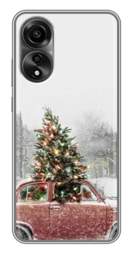 Чехол с печатью "Елка в машине" для OPPO A78 (4G)