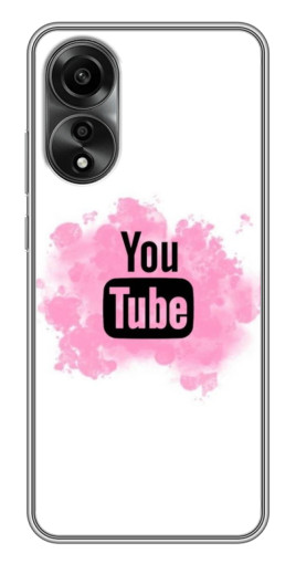 Чехол с картинкой "Ютуб в дыму" для OPPO A78 (4G)