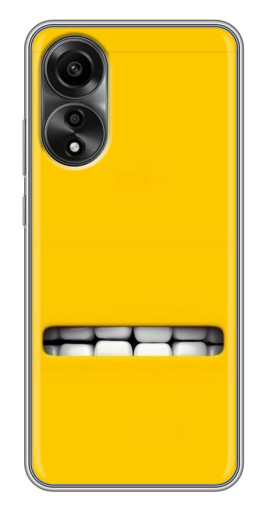 Чехол с печатью "Зубы миньона" для OPPO A78 (4G)