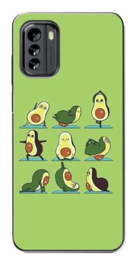 Чехол с принтом "Авокадо Йога" для Nokia G60