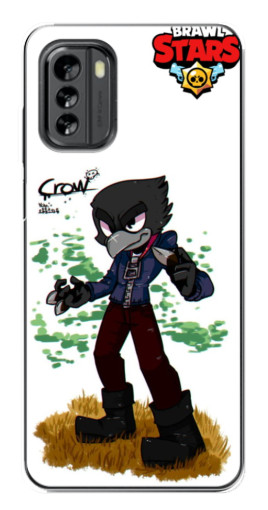 Силиконовый чехол с изображением "Crow" для Nokia G60