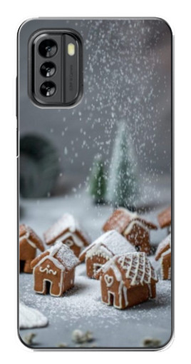 Чехол с печатью "Домики из пряников" для Nokia G60