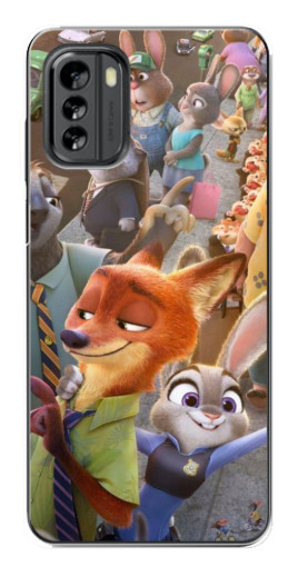 Силиконовый чехол с изображением "Герои Зверополис" для Nokia G60