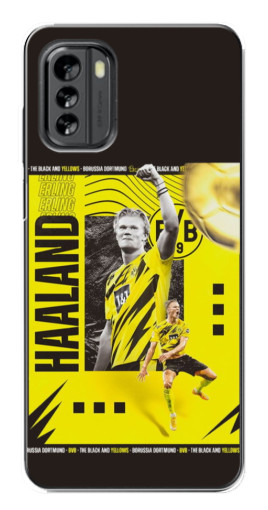 Чехол с печатью "Golden Haaland" для Nokia G60