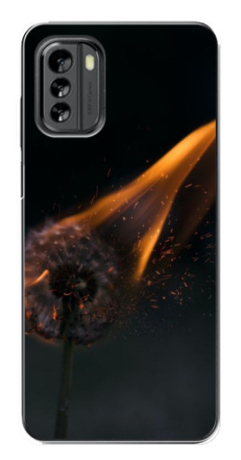 Чехол с печатью "Горящий одуванчик" для Nokia G60