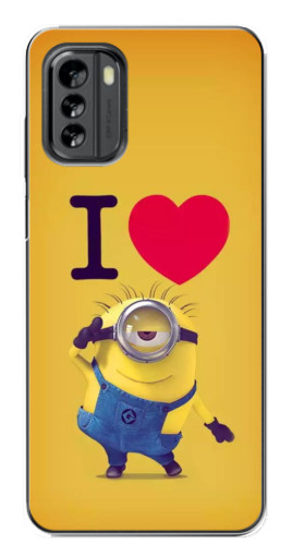 Силиконовый чехол с изображением "I Love Minion" для Nokia G60