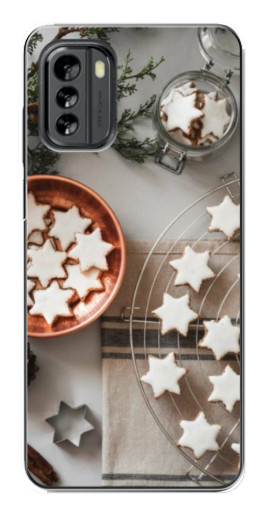 Чехол с печатью "Имбирные звездочки" для Nokia G60