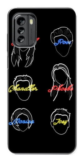 Чехол с печатью "Имена Друзей" для Nokia G60