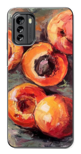 Чехол с печатью "Картина персики" для Nokia G60