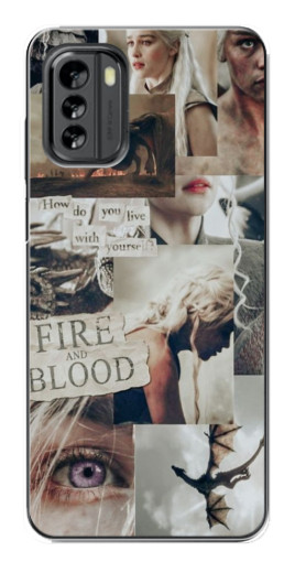 Силиконовый чехол с изображением "Коллаж Дейнерис" для Nokia G60