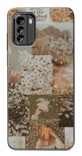 Чехол с печатью "Коллаж ромашек " для Nokia G60