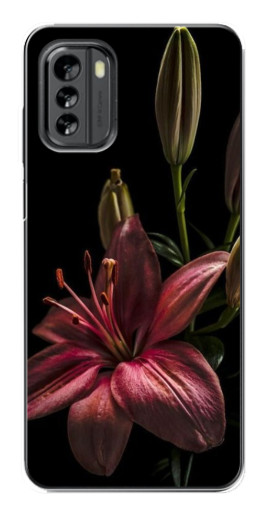 Чехол с принтом "Красная лилия " для Nokia G60