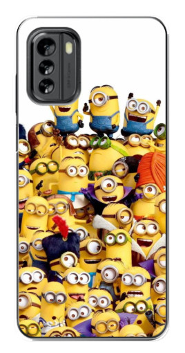 Силиконовый чехол с изображением "Куча миньонов" для Nokia G60