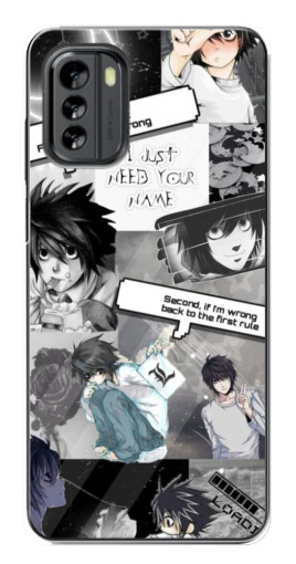 Чехол с принтом "L - Death note" для Nokia G60