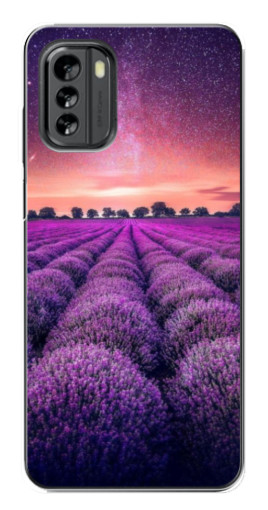 Чехол с картинкой "Лавандовое поле" для Nokia G60