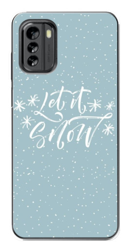 Чехол с печатью "Let it Snow" для Nokia G60