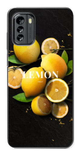 Силиконовый чехол с изображением "Лимон на черном" для Nokia G60