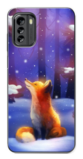 Чехол с печатью "Лисичка в лесу" для Nokia G60