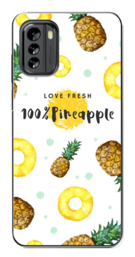 Чехол с печатью "Любовь к ананасам" для Nokia G60