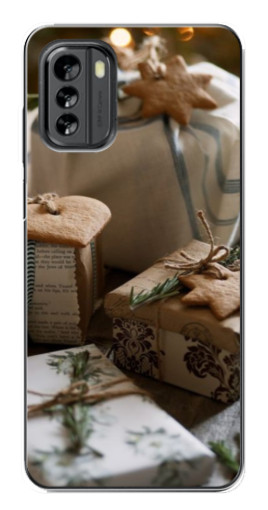 Силиконовый чехол с изображением "Нежные подарки" для Nokia G60