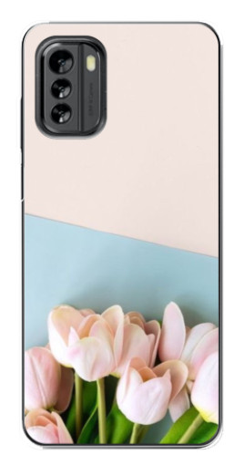 Силиконовый чехол с изображением "Нежные тюльпаны" для Nokia G60