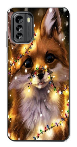 Чехол с картинкой "Новогодний лесенок" для Nokia G60