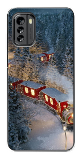 Силиконовый чехол с изображением "Новогодний поезд" для Nokia G60