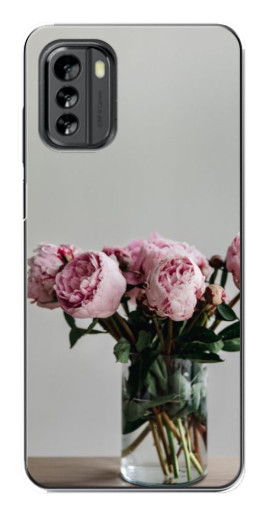 Чехол с принтом "Пионы в вазе" для Nokia G60