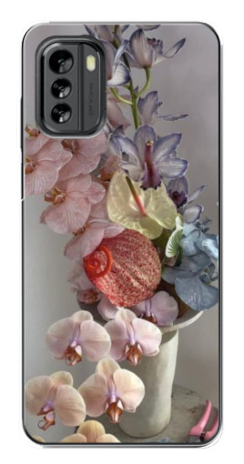 Силиконовый чехол с изображением "Разноцветные орхидеи" для Nokia G60
