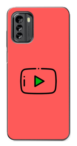 Чехол с печатью "Рисованная кнопка" для Nokia G60