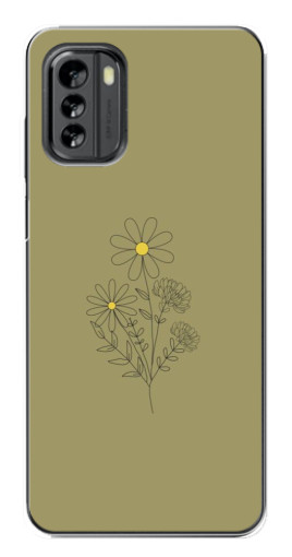 Чехол с принтом "Рисунок ромашка" для Nokia G60