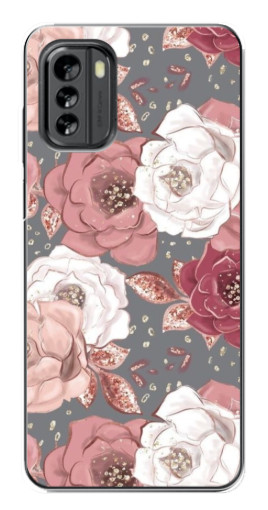 Чехол с принтом "Рисунок розы" для Nokia G60