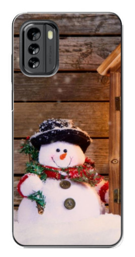 Чехол с печатью "Рождественский снеговик" для Nokia G60