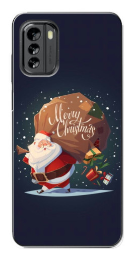 Чехол с принтом "Санта с подарками" для Nokia G60
